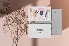 简约炫酷儿童卡片名片样机