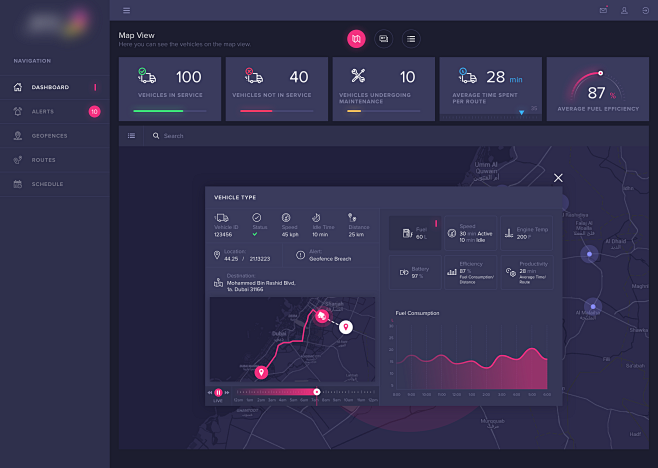 3 dashboard map view...