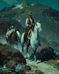 Frank Tenney Johnson （1874年6月26日 - 1939年1月1日）是美国老西部的画家，他画被称为“约翰逊月光技术”牛仔风格。
