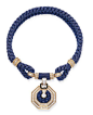 A LAPIS LAZULI, DIAMOND AND ENAMEL 'PASSEMENTERIE' NECKLACE, BY CHAUMET