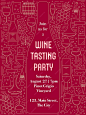 Premium Vector | Wine tasting party invitation template with outline wine elementsBack ButtonFilter Button