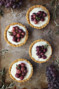 Roasted Grape and Rosemary Savory Goat Cheese Mini Tarts {Grain-Free} by Tasty Yummies, via Flickr