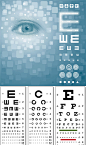 眼科医院视力检查视力样板矢量图下载-非凡图库