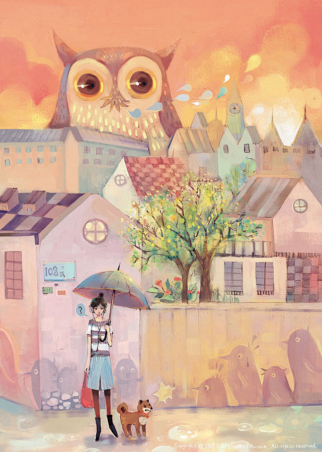 #寂地# #插画#我愿意成为你的有缘人,...