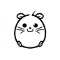 AI绘画_Prompts_okjaogja_emoticon_in_the_shape_of_hamster_extremely_simple_and__a7723977-75a5-4de4-a70a-07be02f1b1eb_xpanx.com