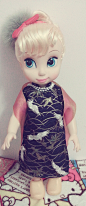 独家 Disney迪斯尼/迪士尼动画师沙龙娃娃公主衣服 大气贵族旗袍-淘宝网