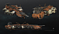 Cargo Ships heading to Alpha Station , Isaac Hannaford : Concept art for the ships traveling to Alpha Station in Valerian and the City of a Thousand planets