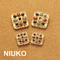 NIUKO 超高档定制纽扣 精致大衣钮扣服装设计DIY衬衫女扣金色金属-淘宝网