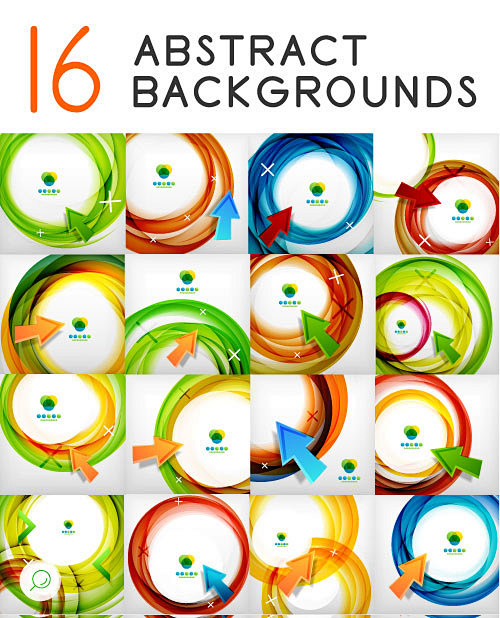 炫彩背景矢量合集 Backgrounds...