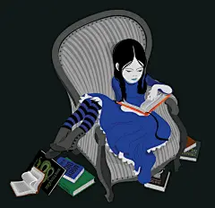 Gloria Pizzilli
这位意大利女插画师非常善于在作品中制造冲突和戏剧感，光明与黑暗，纯洁与邪恶，都在她那不乏东方元素的插画中缠斗。