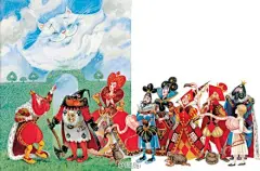 最喜欢的是那些留白 有点接近爱丽丝梦游仙境的穿越感 Alice in Wonderland by Maxim Mitrofanov