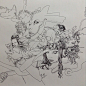 at JANM / LA  Little Tokyo  Drawing drawing: