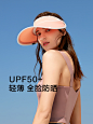 蕉下防晒帽女防紫外线沙滩遮阳帽骑车空顶太阳帽子贝壳帽-tmall.com天猫