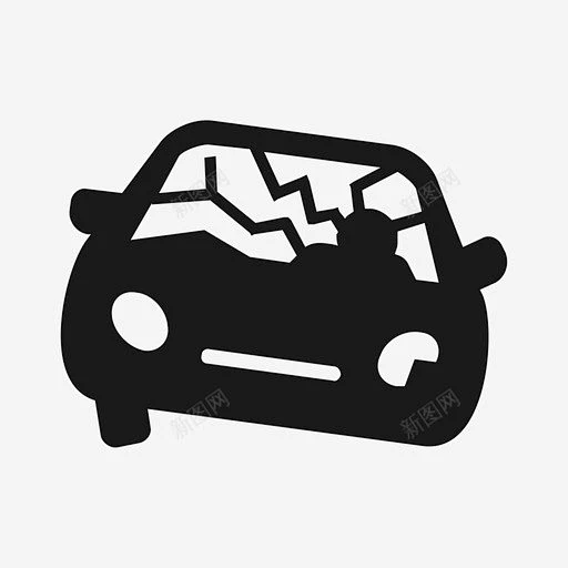 车祸撞车司机图标 页面网页 平面电商 创意素材-花瓣网