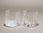 日本小松 诚设计 COM “Old Fashioned” 扭纹设计 玻璃杯 现货