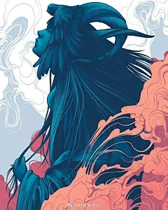 配色炫酷的暗黑系狰狞手绘
.
人物插画、漫画艺术家
.
ian permana ​​​​