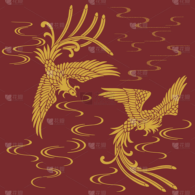 绘画插图,凤凰,东方人,美,状态描述,优...