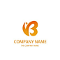 创意飘丝字母yb造型logo
