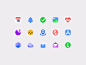 Icons for a habit tracking app