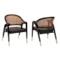 Pair of Lounge Chairs in Laminated Ash by Edward Wormley c 1954: 