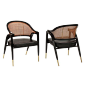 Pair of Lounge Chairs in Laminated Ash by Edward Wormley c 1954: