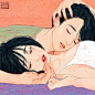 INS上的韩国美女插画师 Zipcy(梁世恩)描绘的情侣日常 ​​​​