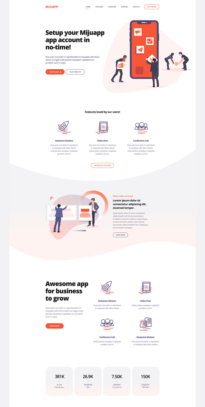 Bootstrap网格系统移动APP介绍...