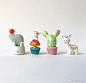 超级喜欢的石塑粘土作品
Via:sweet 粘土手工 
@粘土镇 ​​​​