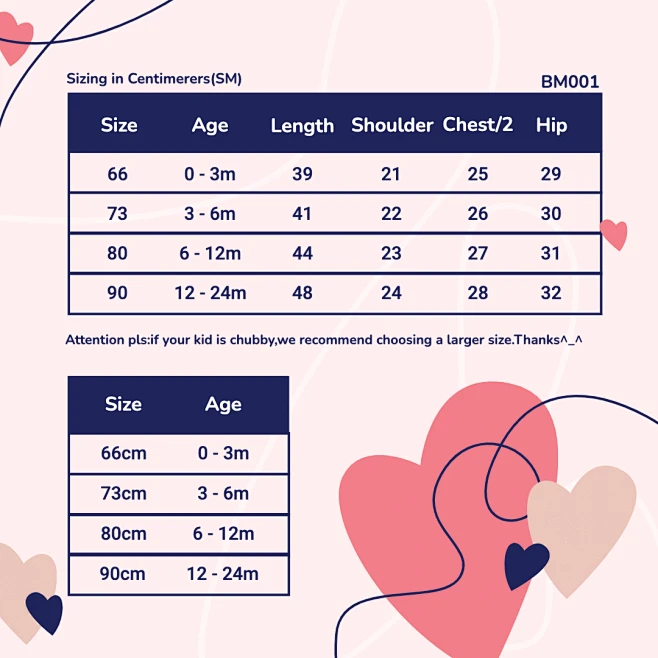 Cute Baby Clothes Size Chart Ecommerce Product Image素材-花瓣网