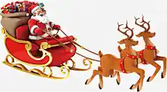 立体圣诞老人驯鹿动漫人物