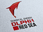 中心潜水标志为沙姆沙伊赫标志标识潜水海豚