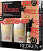 Redken Frizz Dismiss Gift Set containing Frizz Dismiss Shampoo, Conditioner, and Smooth Force FPF 20 mini. $34 at Ulta.