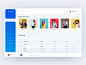 Dribbble presentation music dashboard