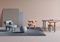 Chair Gropius by NOOM : New NOOM furniture collection is dedicated to the 100th anniversary of the founding of the Bauhaus School in Germany. Ideas of functionalism and conciseness, the combination of craft and art, buildings and objects formed by a compo