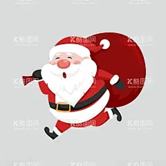 背着百宝袋跑步的圣诞老人  - 源文件下载【酷图网】圣诞节,雪人,圣诞老人,企鹅,麋鹿,圣诞,圣诞贺卡,贺卡,海报,插图,素材,卡通,矢量,可爱