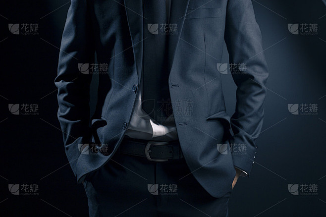 商人把手伸进口袋