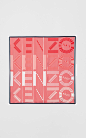 'Graphic KENZO' Silk Scarf, VERMILLION, KENZO