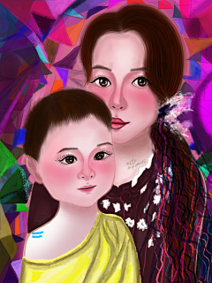 时义油画艺术采集到时义原创插画