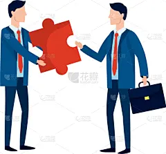 男商人,卡通,头像,商务,专业人员,经理,手提箱,现代