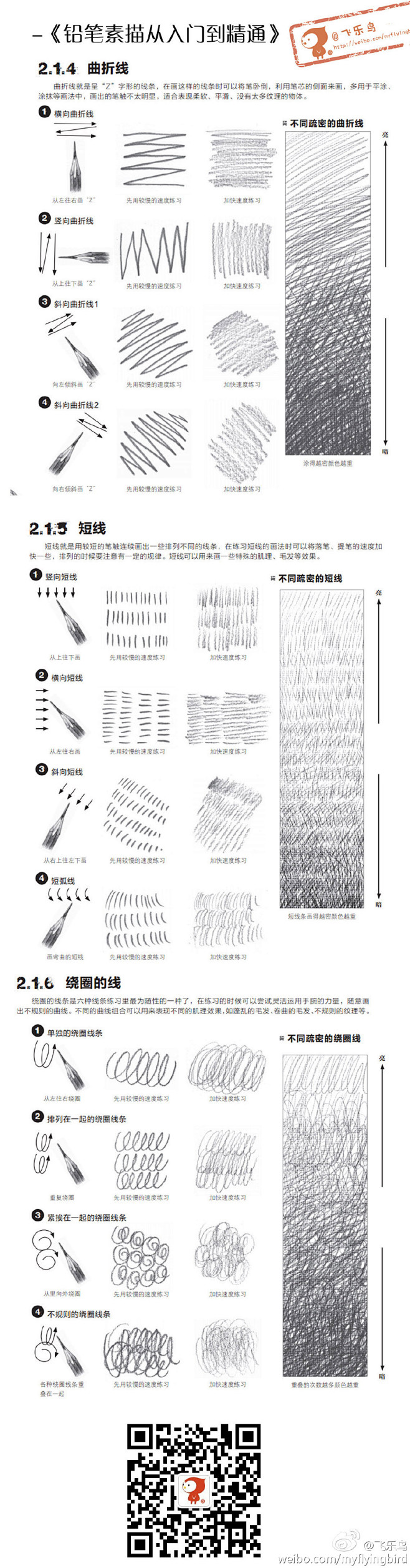 【素描教程】几何体临摹练习。 来自飞乐鸟...