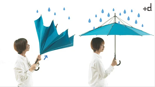超强抗风的翻转伞，UnBRELLA-花瓣网