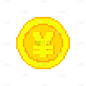 手绘-像素风贴纸套系SVG-金币