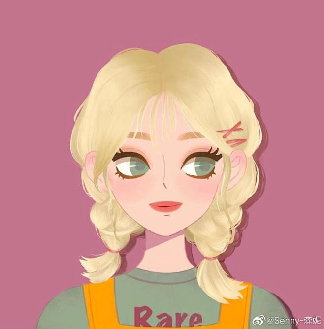Senny-森妮的少女风人物插画  学员...