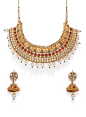  Buy Zaveri Pearls Gold Toned & Red Traditional Bridal Choker Jewellery Set Online - 9464561 - Jabong  : Shop online Zaveri Pearls Gold Toned & Red Traditional Bridal Choker Jewellery Set - 9464561 @Rs. 1290 at best price from Jabong. &#;10003