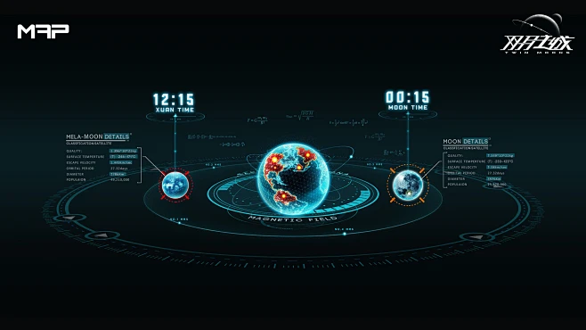 Earth's Map UI-花瓣网