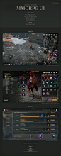 MMORPG UI (in progress) : [ work in progress ]MMORPG UI DesignBackground Image Source : Lost Ark (smilegate)