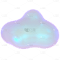 C4D紫色半透明云朵酸性设计元素贴纸
