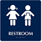Restroom Boys Girls Pictogram Sign