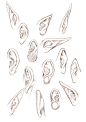 +EARS+ by ~jinx-star...@梦里我有一头迷人长发采集到手绘绘画。(1357图)_花瓣插画