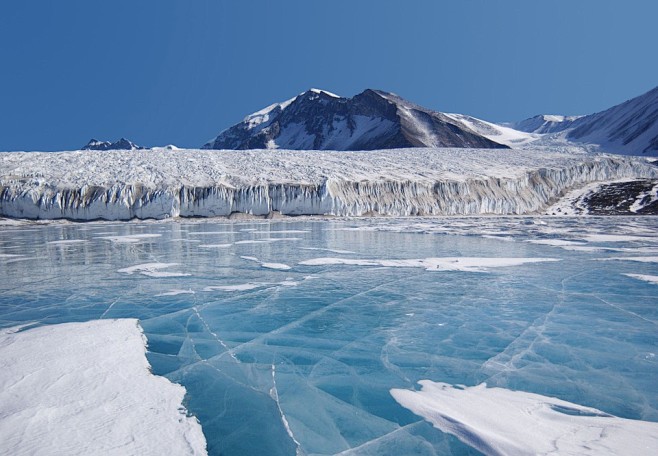 Fryxellsee, 南极洲, 蓝色冰...